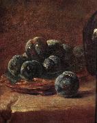 Jean Baptiste Simeon Chardin Details of Still life with plums oil painting on canvas